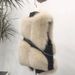 Women's Faux Fur Vest Jacket - Slim Fit Short Sleeveless Coat With Polo Collar, Winter Fashion Outerwear For Stylish Layering_ecoleips.com