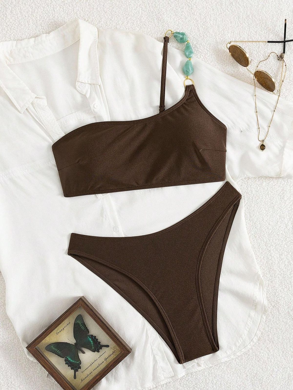 2026 New Fashion Pearl Camisole Sexy Two Piece Swimsuit Bikini Thin Straps Women's Swimwear_ecoleips.com