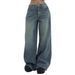 Retro Flared Jeans Women, Autumn And Winter, High-waisted, Slim-fit, American Vintage Style, Long For Tall Individuals,_ecoleips.com