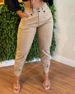 Women's Clothing Pants Fashionable High Waist Button Pocket Design Cuff Overalls Women's Casual Pants_ecoleips.com