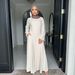 Middle Eastern Muslim Clothing Turkish Ethnic Style Women's Long Robe Dress_ecoleips.com