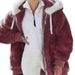 Women's Warm Winter And Autumn Fleece Zipper Hooded Jacket Wholesale_ecoleips.com
