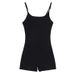 Spicy Girl Strap Jumpsuit Women's Summer Base Shorts Black Bodycon Pants Sports Fitness Casual Romper_ecoleips.com