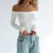 Voya One Neck Sexy T-shirt With Spring And Summer Off Shoulder Design, Slim Fit Short Top, Women's Clothing_ecoleips.com