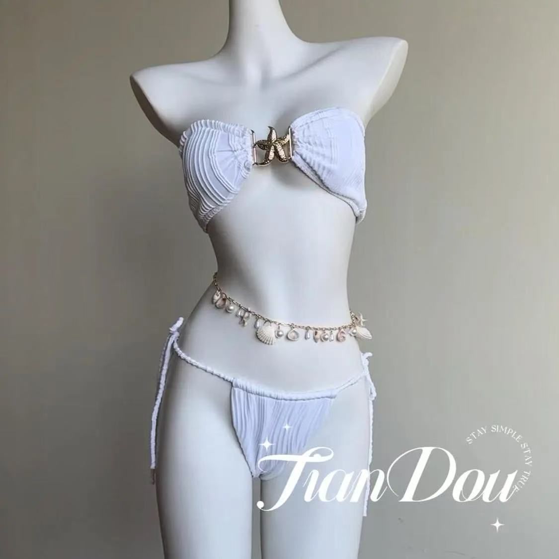 Women's Heart Of The Ocean High-End Resort Fishnet Maxi Swimsuit Bikini Sexy Beach Goddess Fishnet Skirt Sexy Style Vacationwear_ecoleips.com