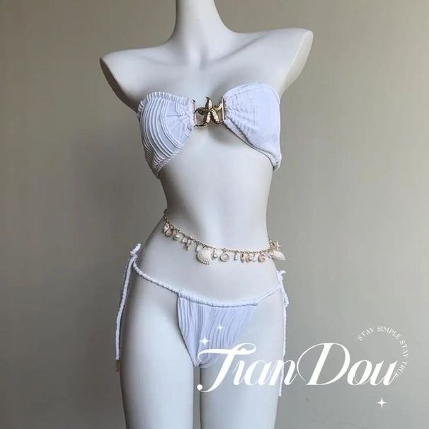 Women's Heart Of The Ocean High-End Resort Fishnet Maxi Swimsuit Bikini Sexy Beach Goddess Fishnet Skirt Sexy Style Vacationwear_ecoleips.com