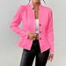 Autumn/Winter Buttoned Patterned Small Suit Jacket_ecoleips.com