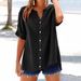 2025 Casual Summer Shirt Loose Top Women's Fashion Versatile_ecoleips.com