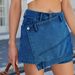 Women's Clothing Washed Irregular Denim Short Skirt Skirt Hot Girl Pants Skirt_ecoleips.com