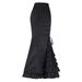 Verve 2025 Cross Jacquard Mermaid Steampunk Gothic Style Half Victorian Long Skirt_ecoleips.com