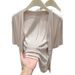 DiYun European And American Y2K Fashion Simple Short-Sleeve Shirt Women's Clothing 2026 Spring/Summer_ecoleips.com