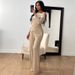 WG060 Early Spring Best-selling Suit, Asymmetrical Long-sleeve T-shirt And Wide-leg Pants, Casual Fashion Suit_ecoleips.com