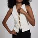 European And American Style Bow Strap Slim Vest Summer V-neck Sleeveless Top Fashion Vest_ecoleips.com