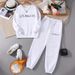 Women's Urban Round Neck Fleece Set Letter Print Casual Long Sleeve Autumn Winter New_ecoleips.com
