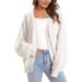 Aria Basics Aria Basics European American Cross-Border Trade Sweater Women, Autumn And Winter New Knitted Cardigan, Single-Breasted Loose_ecoleips.com
