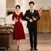 Bride's Toast 2026 New Spring Style For Petite Pregnant Women Wedding Engagement Wine Red Dress Evening Gown_ecoleips.com