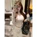Slim Fitting Sexy Alluring Half Open Neckline Top Slightly Sheer Design Stylish Base Layer Women's Clothing_ecoleips.com