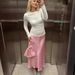 Women's Clothing Spring And Summer New Temperament Floral Satin Printed Drape High Waist Skirt_ecoleips.com