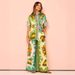 Cross-border European And American Women's Clothing 2026 New Fashion Printed Elastic Waist Pocket Wide-leg Pants Casual_ecoleips.com