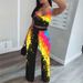 Women's Digital Print Two Piece Set Sleeveless Vest And Trousers Relaxed Everyday Wear Comfortable Feshion_ecoleips.com