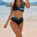 Sexy Bikini Set With Removable Padded Bra - High-Cut Swimwear For Women, Quick-Dry Polyester & Versatile Colors_ecoleips.com