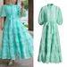 Women's Clothing High Grade Lantern Sleeve Water Soluble Embroidery Strap Dress_ecoleips.com