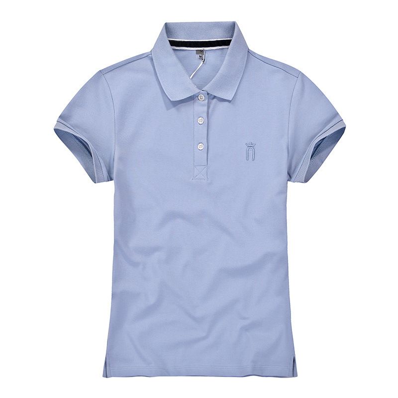 Women's Slim Fit Polo Shirt Summer Short Sleeve T-Shirt Corporate Uniform Workwear Professional Business Style 2026_ecoleips.com