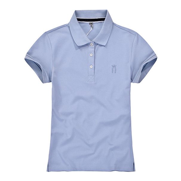 Women's Slim Fit Polo Shirt Summer Short Sleeve T-Shirt Corporate Uniform Workwear Professional Business Style 2026_ecoleips.com