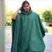 Unisex Hooded Wool Cape Top Button Down Casual England Style Autumn/Winter Punk Fashion Regular Thickness_ecoleips.com