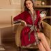 Women's Clothing Style Nightgown Female Luxury Noble Home Satin Bathrobe_ecoleips.com