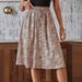 Women's Clothing New Women's Fashion Printed Single Breasted Casual Summer Skirt_ecoleips.com