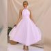 Women's Clothing Floral Short Sleeve A-Line Midi Dress With Pockets Casual Chic Outfit Dress_ecoleips.com