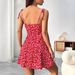 A-line High-waisted European And American Style Women's Summer Dress, Cross-border Floral Print Overlay With A High-end_ecoleips.com