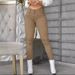 Women's Clothing New Fashion Casual High Waist Tights Women's Pants_ecoleips.com
