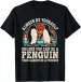 Women's T-Shirts Always Be Yourself Retro Penguin Men Women T-Shirt_ecoleips.com