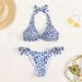 Women's Sexy Floral Bikini Set - High Waist Split Swimsuit For Beach & Pool_ecoleips.com