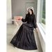 Ethereal Fairycore Dress For Women – Elegant Flowy Summer Dress In White/Black/Khaki (S-L)_ecoleips.com
