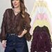 Women's Clothing V-Neck Layered Blouse – Women’s Long-Sleeve Versatile Pullover Top"_ecoleips.com