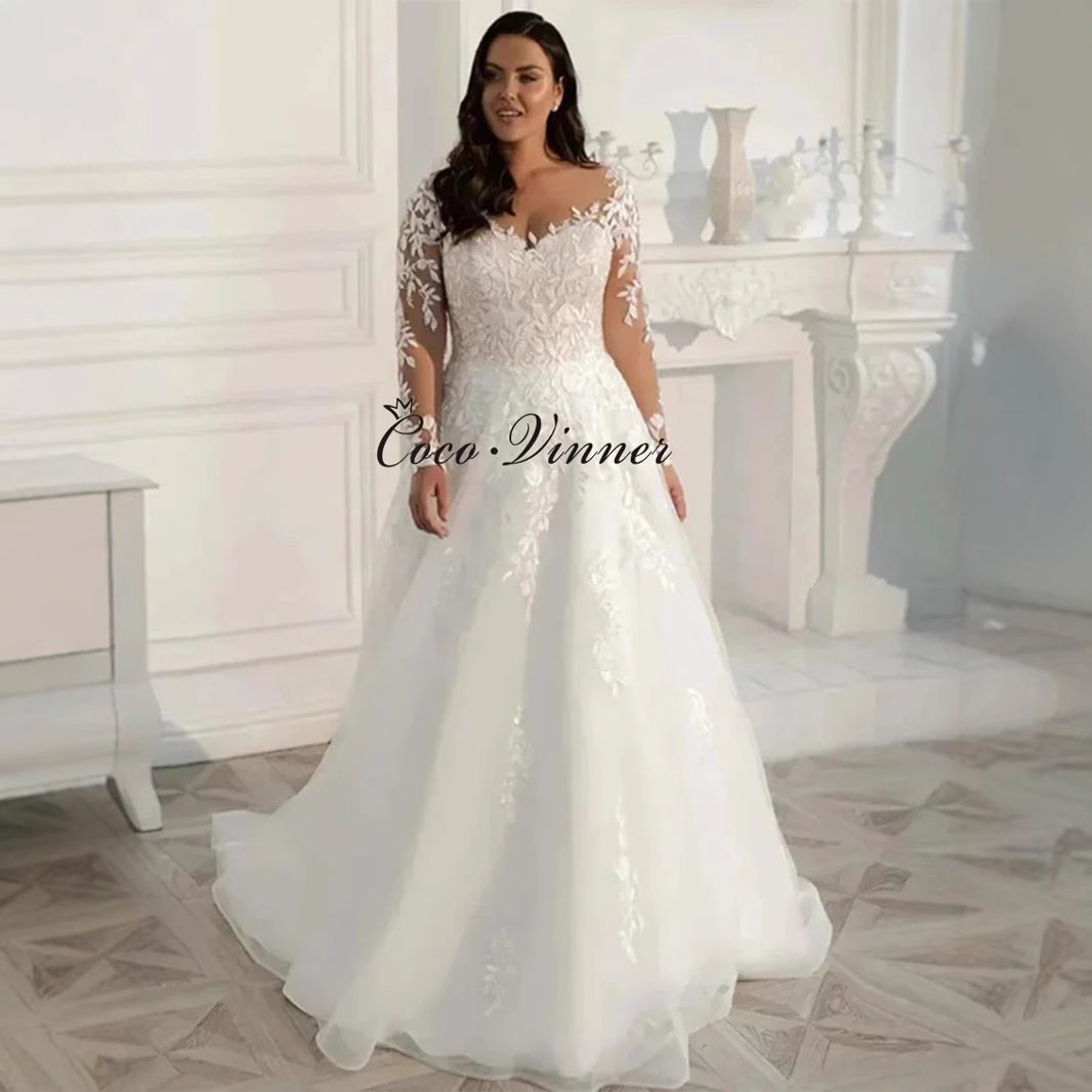 Lightweight Long Sleeved Wedding Dress Open Back Slim Fit Train Perfect for Weddings Travel Photography And Slimming Effect New 2025 Style_ecoleips.com