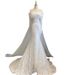 French Style Satin Light Wedding Dress off the Shoulder Mermaid Gown Ethereal Forest Inspired Simple Wedding Dress_ecoleips.com