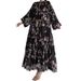 Ladies Muslim Chiffon New Long Skirt With Belt Fashionable And Elegant Dress_ecoleips.com
