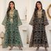 Elegant Saudi Jalabiya Dress – Long Sleeve Embroidered Abaya With Belt For Women (Dark Green, Black) – S-Xxl_ecoleips.com