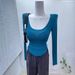 Women's Thin Wide round Neck Long Sleeve T-Shirt Slightly Sheer Fitted Top Perfect for Autumn Base Layer Effortlessly Sexy_ecoleips.com