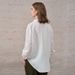 Women's Lightweight Pure Linen Shirt Long Sleeved Sophisticated Simple Solid Color Lapel Cardigan Loose Fitting Sun Protection Top_ecoleips.com