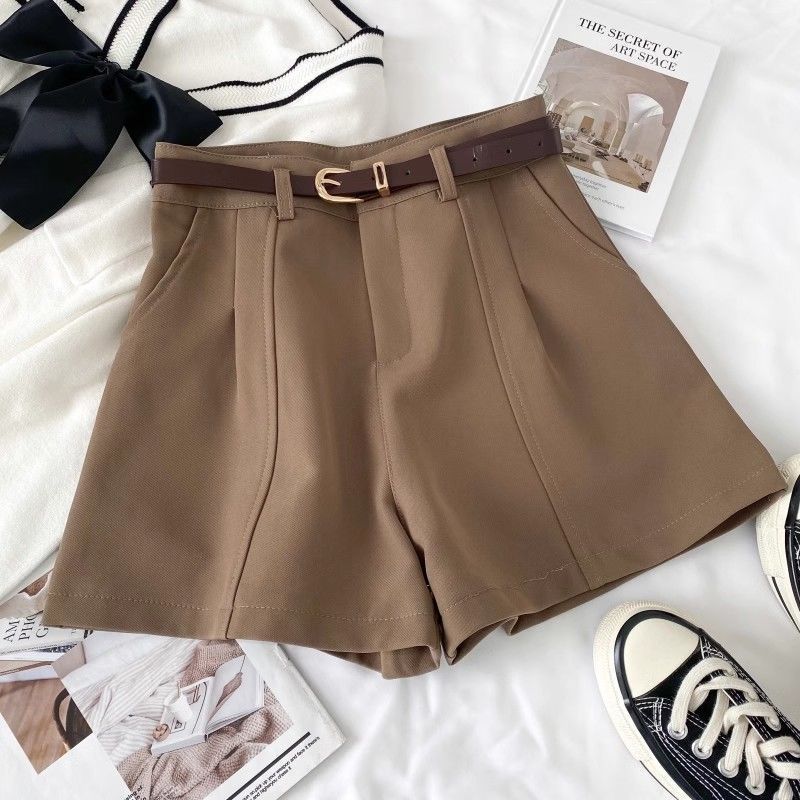 Women's Clothing Retro Simple Outer Wear High Waist A Wide Leg Pants_ecoleips.com