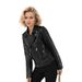 Long-term Stock, Custom Design And Pattern Making, Autumn Women's Short Leather Jacket, Commuter Style, Cross-border_ecoleips.com