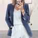 European American Cross-border Autumn And Winter New Corduroy Cardigan, Elegant Slim-fit Solid Color Casual Professional_ecoleips.com