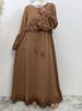 Hot Seller Muslim Woman Abaya Eid Arabic Dress Woman Dubai Embroidered Robe Moroccan Kaftan Fashion Oriental Dress Ramadan Black_ecoleips.com