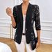 Elegant Solid Color Women's Blazer Fashion Lace Trimmed Outerwear for Spring 2026 Cross Border Trade_ecoleips.com