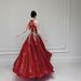 Burgundy Bridal Engagement Dress Halter Neck Evening Gown High Class Banquet Hostess Toasting Dress New Style_ecoleips.com